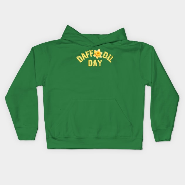 Daffodil Day Kids Hoodie by Yelda